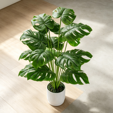 28" Large Artificial Monstera Potted Plant